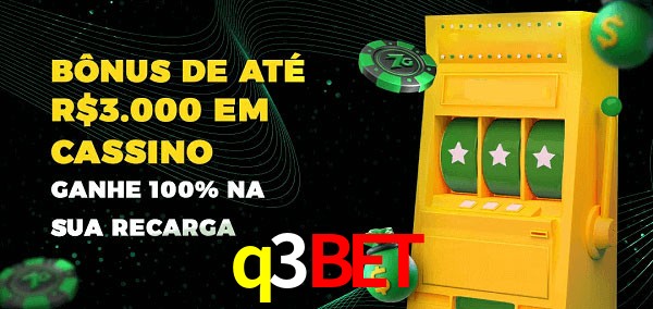 q3bet melhor bônus de depósito